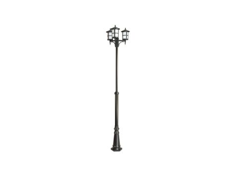 Oprawa parkowa, maszt Cordoba II OGMWN 3 TD, E27 3 x max 60W, kolor czarny, regulowana wysokość 180 - 280 cm, 0438621