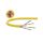 Kabel UTP kat.5e U/UTP 4x2x0,5 żółty Molex /305m/