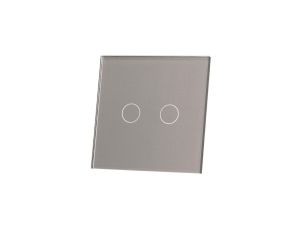 Livolo SREBRNY METALIZOWANY PANEL SZKLANY 702-64