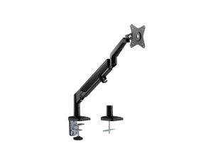 Uchwyt biurkowy do monitora czarny Ergo Office, ze sprężyną gazową, 17-32, 9 kg, ER-405B