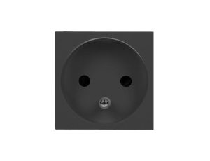 ORNO gniazdo modułowe zu czarne 45x45mm 16A 230V OR-GM-9010/B/FR
