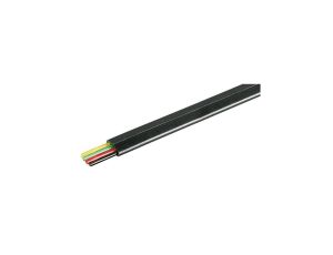 Kabel telefoniczny 4-żyłowy płaski 100m czarny