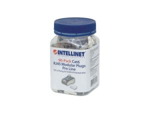 Wtyk modularny RJ45 Cat6, STP, linia Pro, 90 sztuk