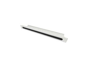 Panel szczotkowy z tacką na kable do szaf RACK , 1U, 2 sztuki, szary