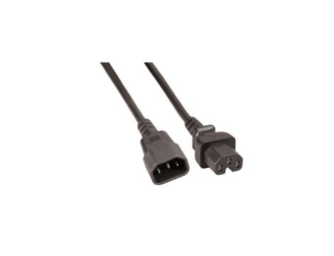 Przedłużacz Kabel Zasilający C14 na C15 2m Czarny