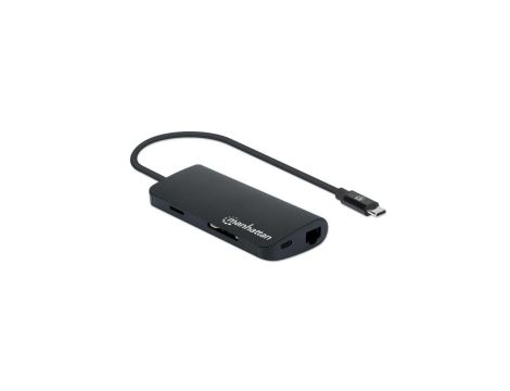 Adapter USB-C Multiport HDMI/3x USB-A/USB-C PD/RJ45/MicroSD