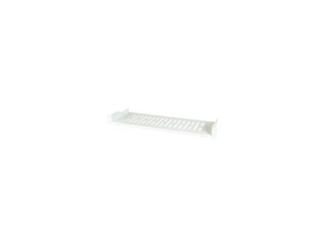Półka 1U 250mm rack 19, perforowana, szara