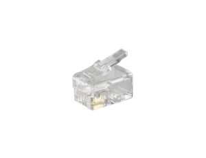 10x Modularny Wtyk Telefoniczny RJ104P4C
