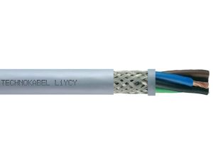 Przewód sterowniczy w ekranie LIYCY 300/300V 2x0,34 szary linka Technokabel /200m/