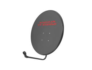 Antena satelitarna Maclean TV System, stal fosforowana, grafit, 90cm, MCTV-929