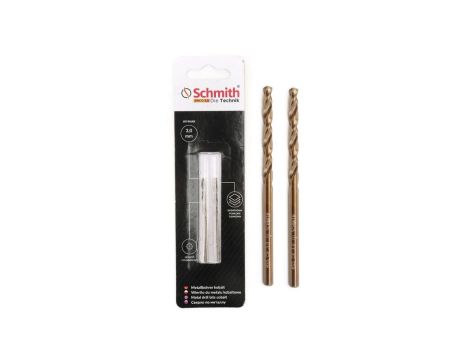 Wiertło do metalu kobaltowe 3mm wiertła 2szt HSS-Co Schmith