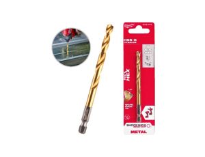 Wiertło do metalu HSS-G TiN walcowane 6,5x64/107mm RED HEX SHOCKWAVE MILWAUKEE 72.0831
