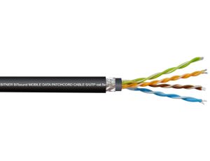 Kabel FTP kat.5e S/UTP 4x2x0,48 linka czarna BITSOUND /100m/
