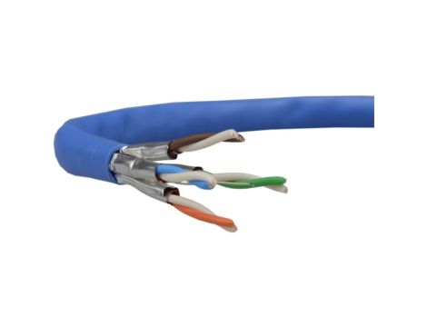 Kabel FTP kat.6a U/FTP 4x2x0,56 niebieski LSOH Telegärtner /500m/