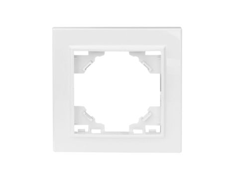 QUADRA Ramka pojedyncza biała QR-R1