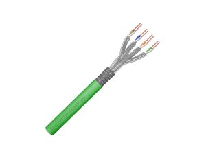 Kabel FTP kat.8.2 S/FTP 4x2x0,6 zielony DIGITUS /500m/
