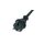 Przewód z wtyczką gumowy 2x1,5mm 4m czarny IP44