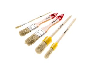 Zestaw pędzli 2 pędzle płaskie 1cala ,1.5cala, 2 pędzle owalne 2 4 jeden pędzel mini uniwersalne 20B816