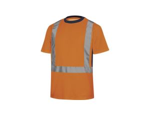 T-SHIRT OSTRZEGAWCZE Z BAWEŁNY I POLIESTRU