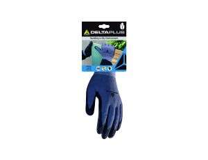 RĘKAWICA DZIANA Z POLIAMIDU SPANDEX - STRONA CHWYTNA Z NITRYLU/PU Z KROPKAMI Z PVC