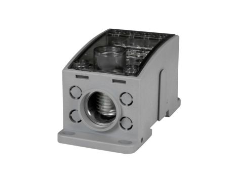 Blok LKN 400A (1x185/4x16 - 2x35,1x25,4x16,4x10) - szary AL/CU F2_0344