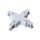 Łącznik szynoprzewodu IP20 3-fazowy biały TRACK X CONNECTOR 4W WHITE GXTR044