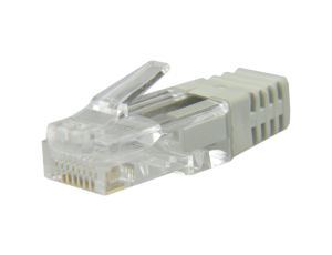 Osłonka wewnętrzna wtyku RJ45 szara WORECZEK 100szt.