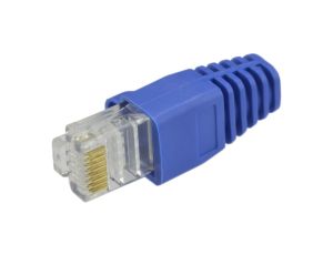 Gumowa osłonka wtyku RJ45 niebieska WORECZEK 100szt.