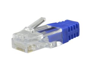 Osłonka wewnętrzna wtyku RJ45 niebieska WORECZEK 100szt.