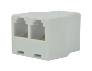 Rozdzielacz telefoniczny RJ11 6P4C 1 gniazdo / 2 gniazda kat.3