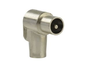 Wtyk antenowy IEC TV nakręcany kątowy TELMOR na przewód RG6