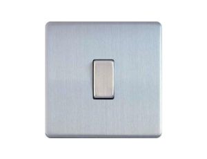 Varilight Włącznik Pojedynczy Metal steel stal szczotkowana klawiszowy o 3