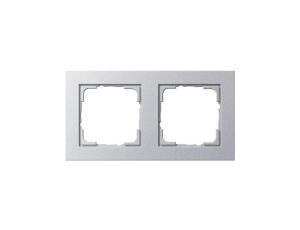 Gira Ramka podwójna Gira E2 kolor aluminiowy