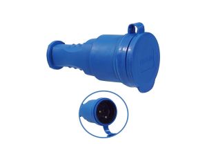 Gniazdo przenośne gumowe 16A 230V IP44 niebieskie AEI602279-B