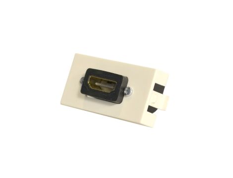Gniazdo HDMI kątowe moduł 1M 22,5x45 biały Mediabox