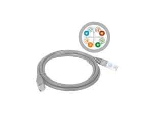Patchcord UTP A-LAN KKU6SZA7 (RJ45 - RJ45 7m UTP kat. 6 kolor szary)