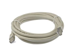 Patchcord S/FTP kat.6 PiMF kabel sieciowy LAN 2x RJ45 linka szary 0,5m