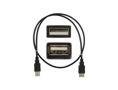 NEKU Kabel przedłużacz USB 2.0 A (wtyk / gniazdo) czarny 0,8m