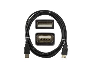 NEKU Kabel przedłużacz USB 2.0 A (wtyk / gniazdo) czarny 0,8m