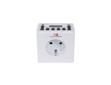 Timer cyfrowy Maclean Energy MCE30G 10 programów CD funkcja Random 3600W - Czasomierz - programator cyfrowy max 156 programów MC