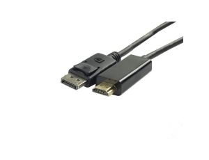 Kabel DisplayPort / HDMI FHD@60 (wtyk / wtyk) czarny1,8m
