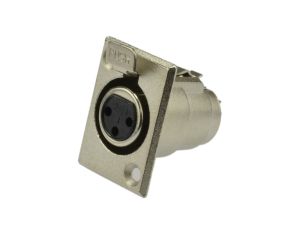 Gniazdo tablicowe panelowe mikrofonowe XLR (3-pin)