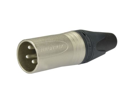 NEUTRIK Wtyk mikrofonowy XLR (3-pin) na kabel do 8,0mm posrebrzany NC3MXX