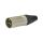 NEUTRIK Wtyk mikrofonowy XLR (3-pin) na kabel do 8,0mm posrebrzany NC3MXX