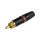 REAN Wtyk RCA Cinch na kabel do 6,1mm pozłacany czarno-czerwony NYS373-2