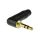 NEUTRIK Wtyk kątowy Audio AUX mini Jack 3,5mm Stereo na kabel do 4,5mm pozłacany czarny NTP3RC-B