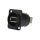 NEUTRIK Gniazdo tablicowe panelowe Adapter USB 2.0 A / B odwracalny czarny NAUSB-W-B