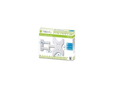 Uchwyt Ścienny TV LED/LCD 19-37 cali 25kg Obrotowy Biały