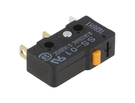 Mikroprzełącznik SNAP ACTION bez dźwigni SPDT 0,1A/125VAC SS-01