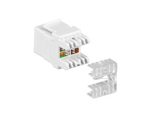Moduł Keystone RJ45 Cat5e, UTP, LSA, biały